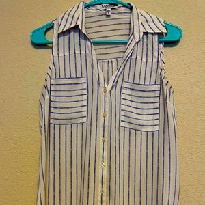 Express sleeveless portofino shirt
